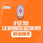 AP ECET 2026 B Sc Mathematics Question Paper with Solution PDF